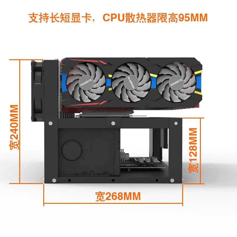 JMZ Graphics Card Stand Rack O - đánh giá và giá Gpu Mining Rig Frame 8 Gpu
